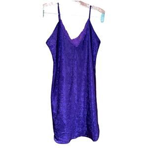 Women's Alexandra Nicole Nightgown Satin Lace Spaghetti Straps Fairy, EUC